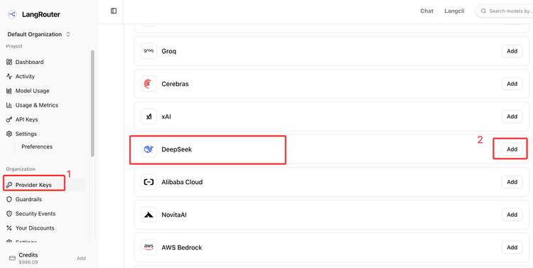 自带Deepseek Api Key | Langcli