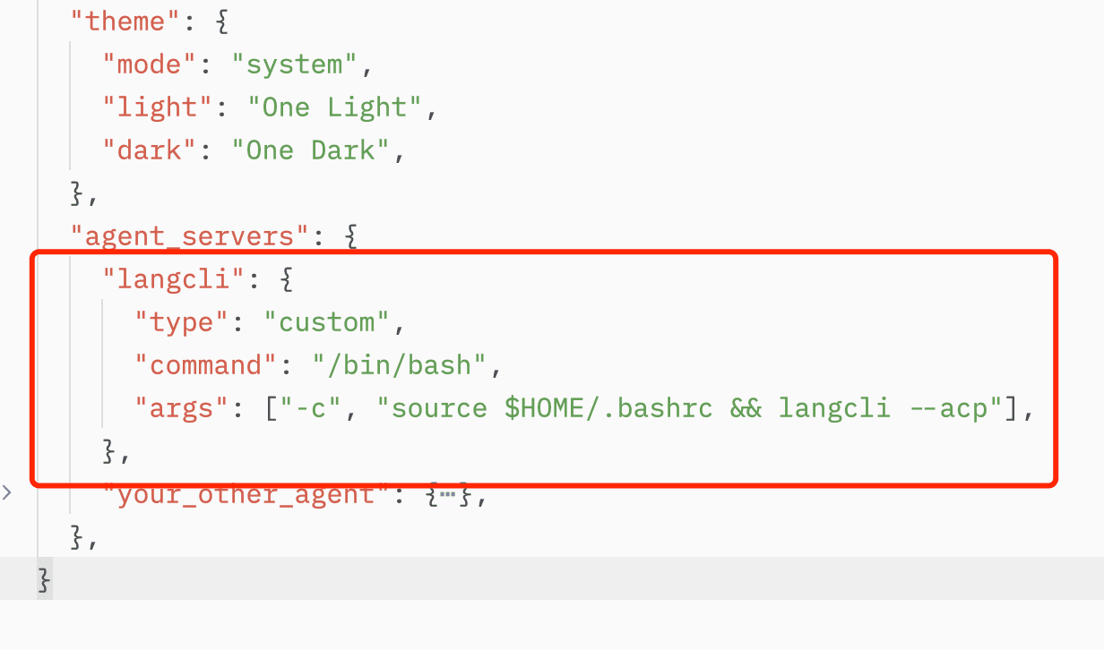 Langcli linux acp settings