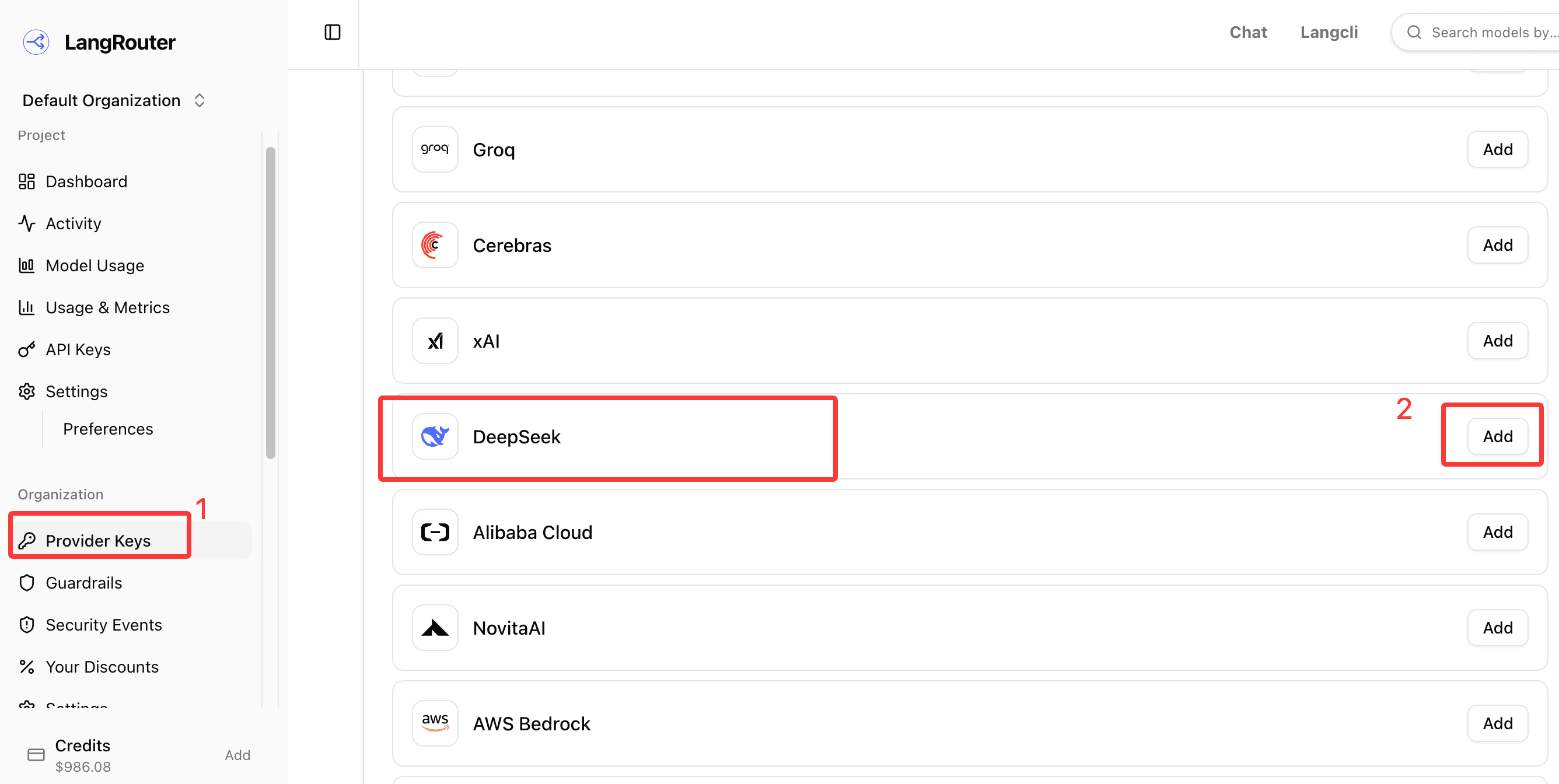 Langcli Deepseek Api Key